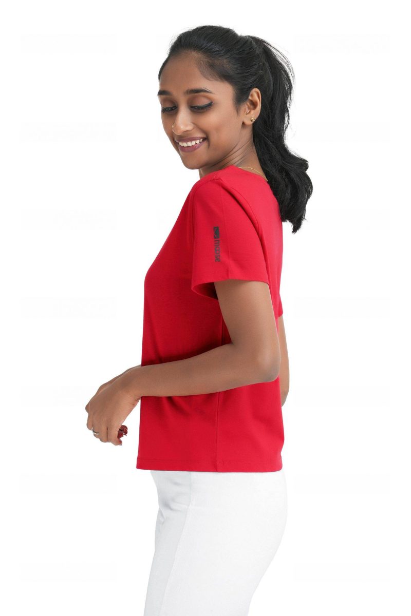 Women's Crew Neck T-Shirt - Mens Red - Image 3
