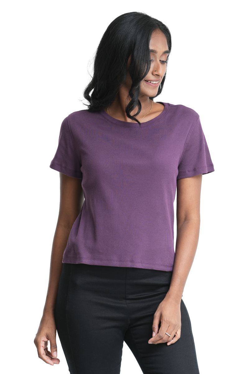 Women's Crew Neck T-Shirt - Pale Purple
