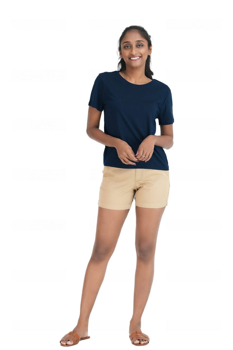 Women's Crew Neck T-Shirt - Space Blue - Image 2