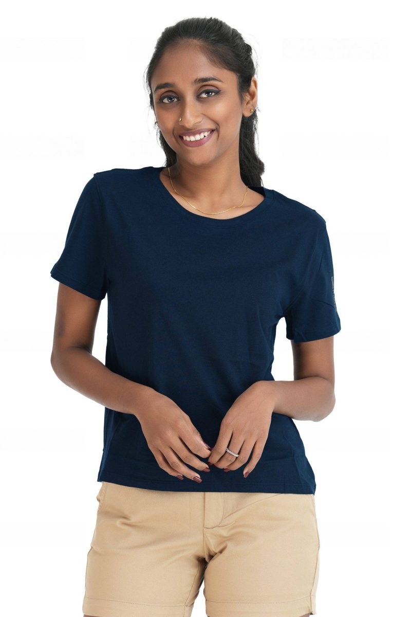Women's Crew Neck T-Shirt - Space Blue