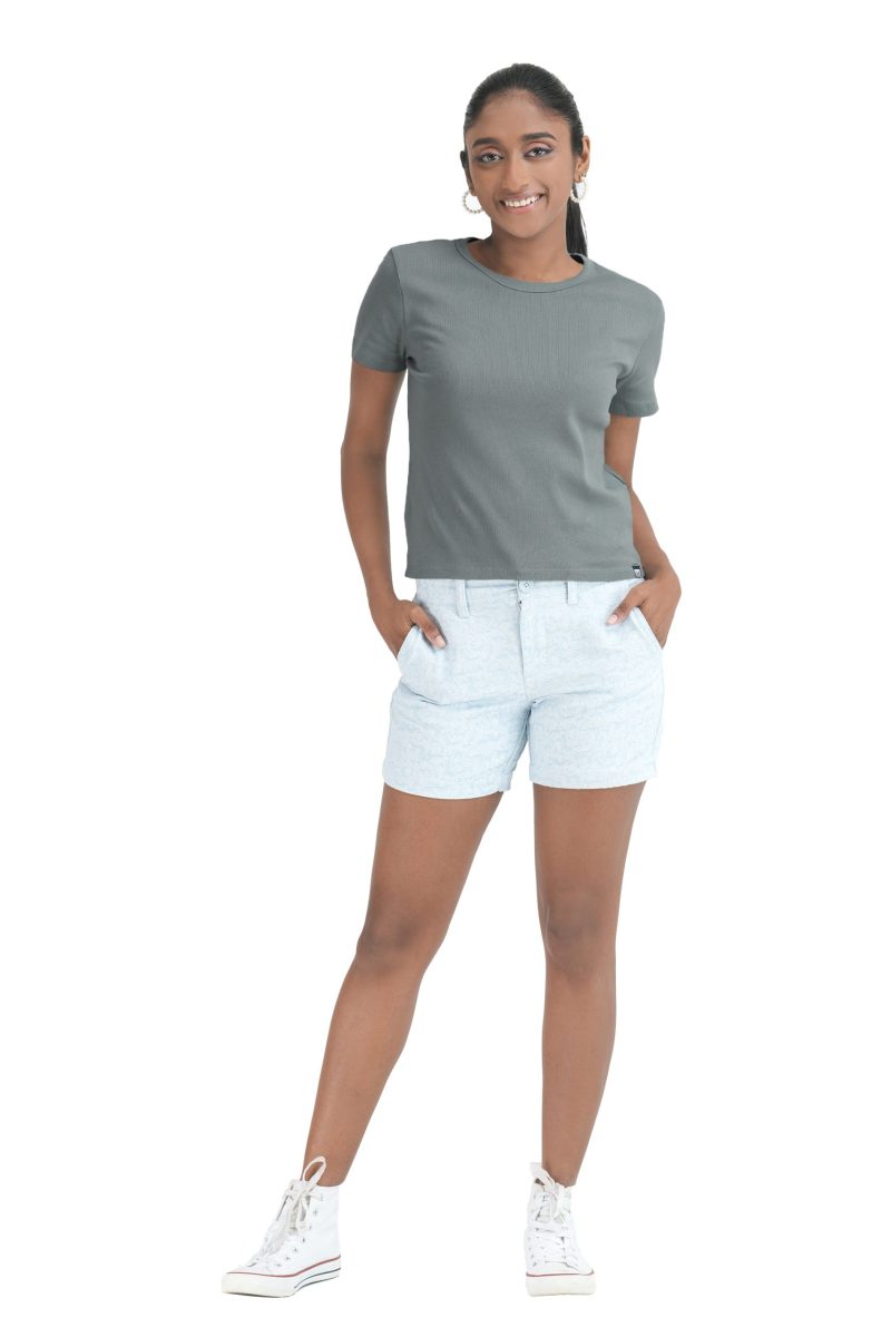 Women's Slim Fit T-Shirt - Cinder Ash - Image 2
