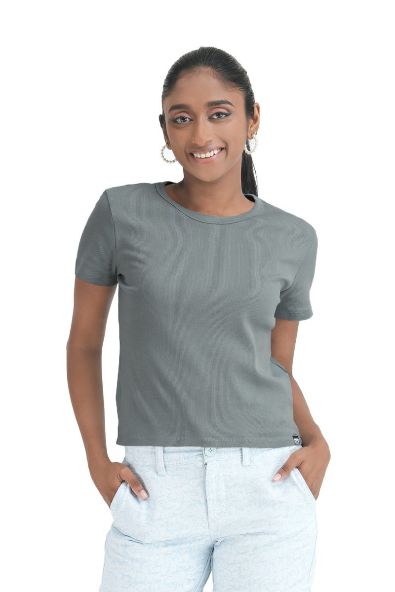 Women's Slim Fit T-Shirt - Cinder Ash