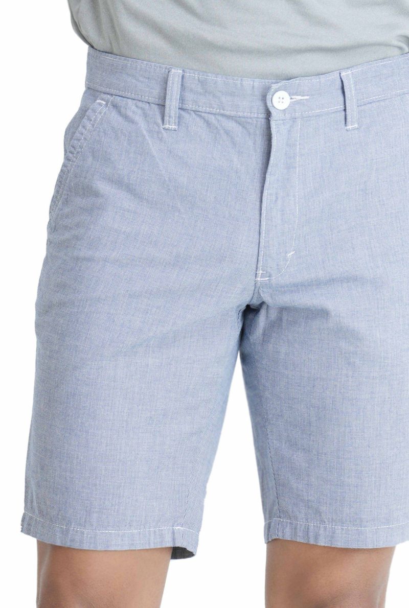 Men's Slim Fit Chino Short - White Print 4 - Image 4