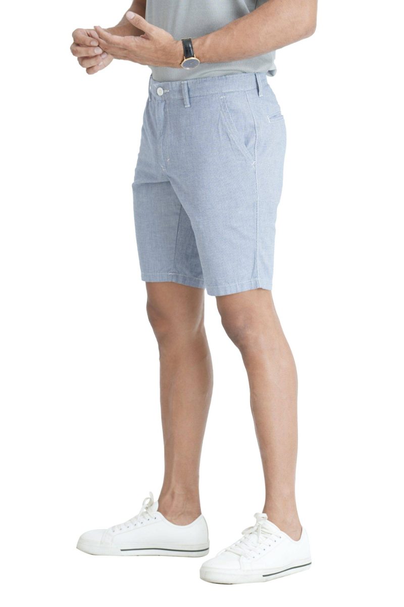 Men's Slim Fit Chino Short - White Print 4 - Image 5