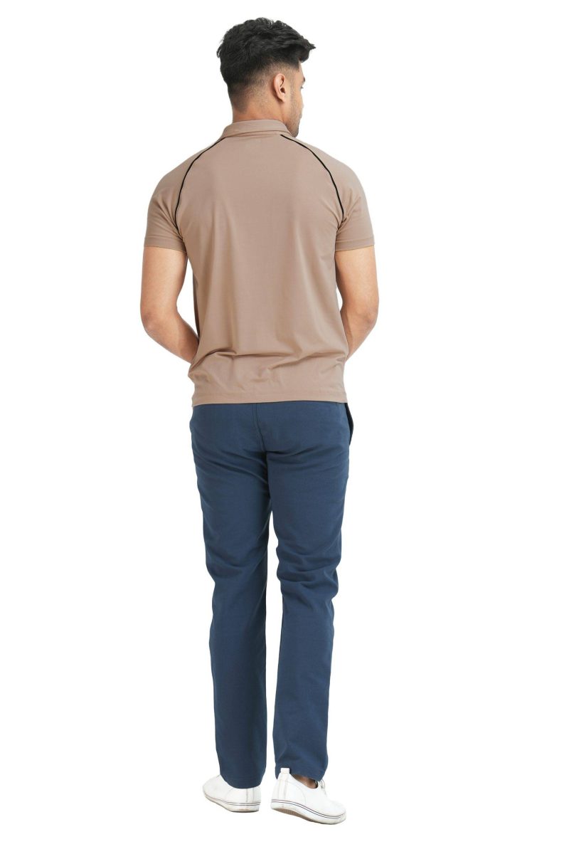 Sport Polo T- Shirt - Peach - Image 3