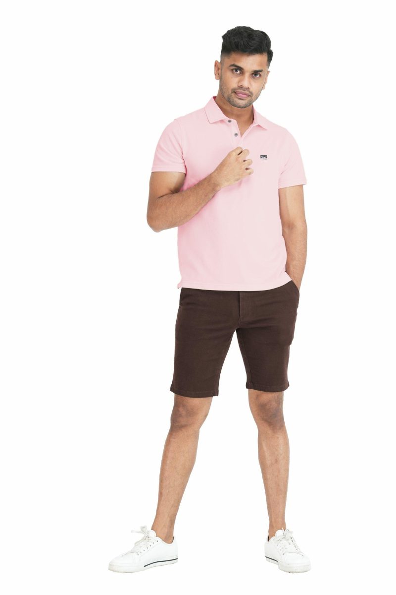Men's Slim Fit Chino Short - Chocolate 6