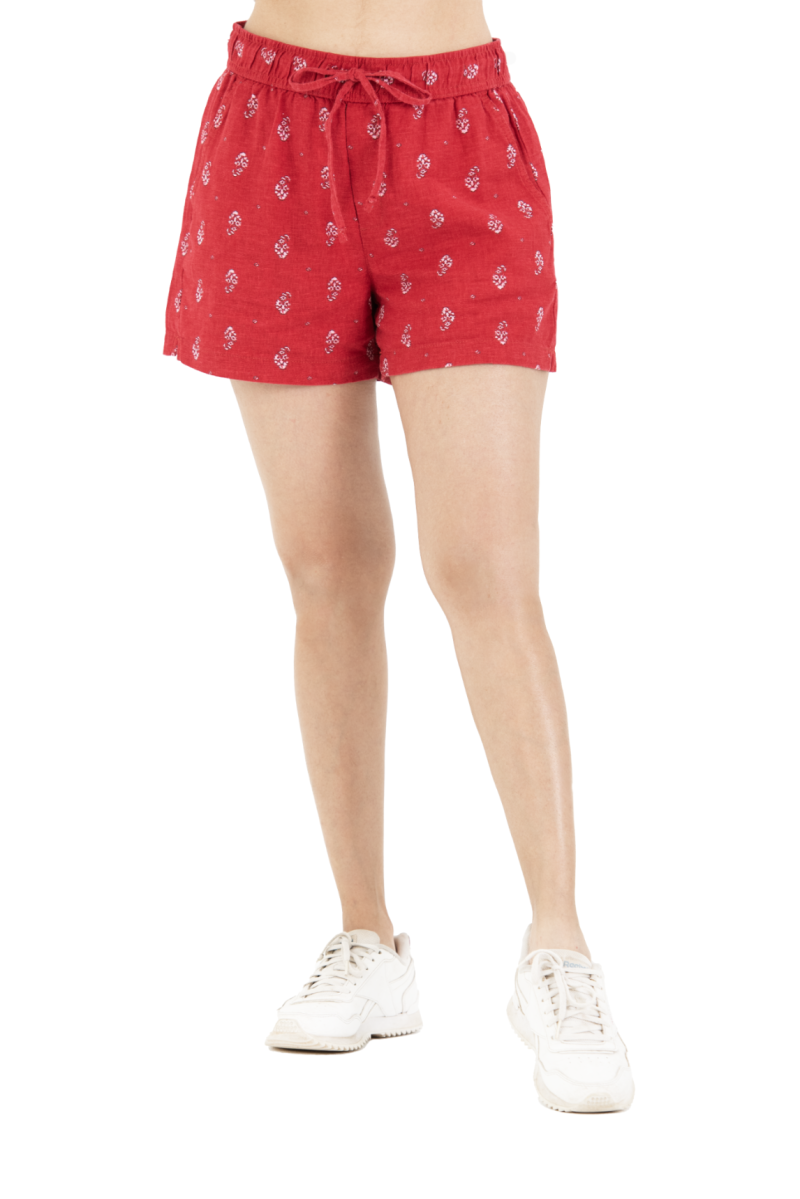 Women's Jogger Short - Red Print 15 - Image 2
