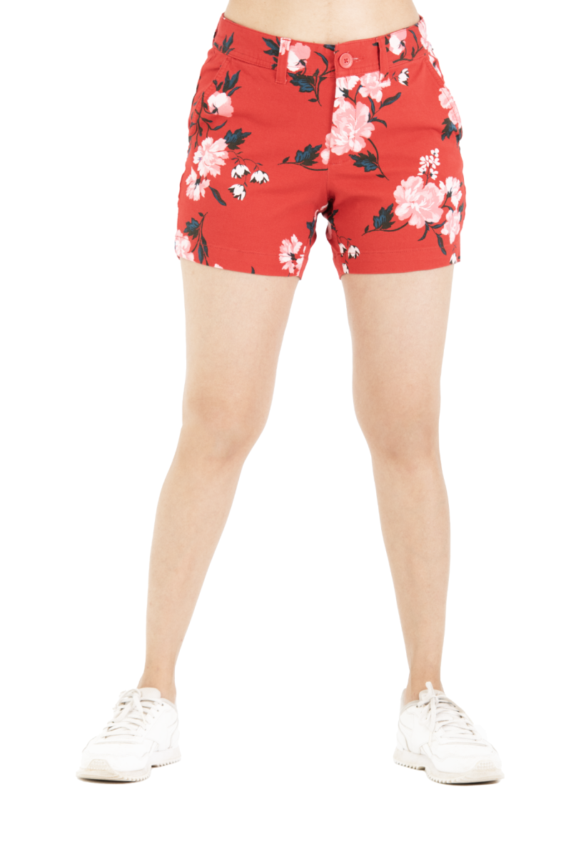 Women's Chino Short - Red 12 - Image 2