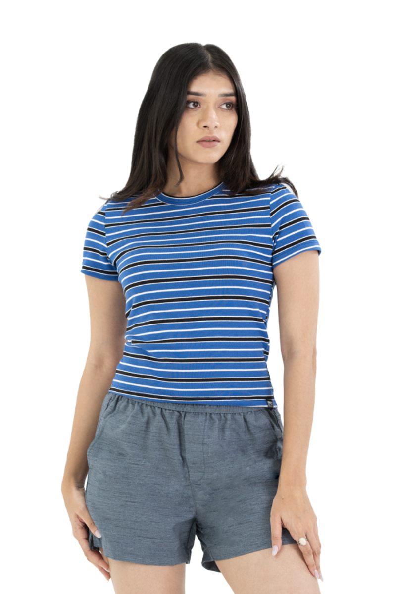 Women's Slim Fit T-Shirt - Stripe 4019