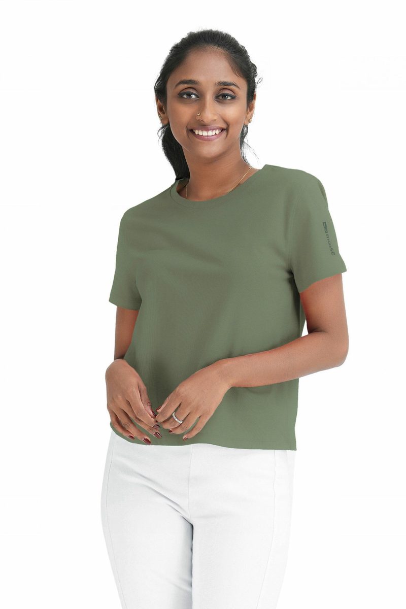 Women's Crew Neck T-Shirt - Dusty Olive