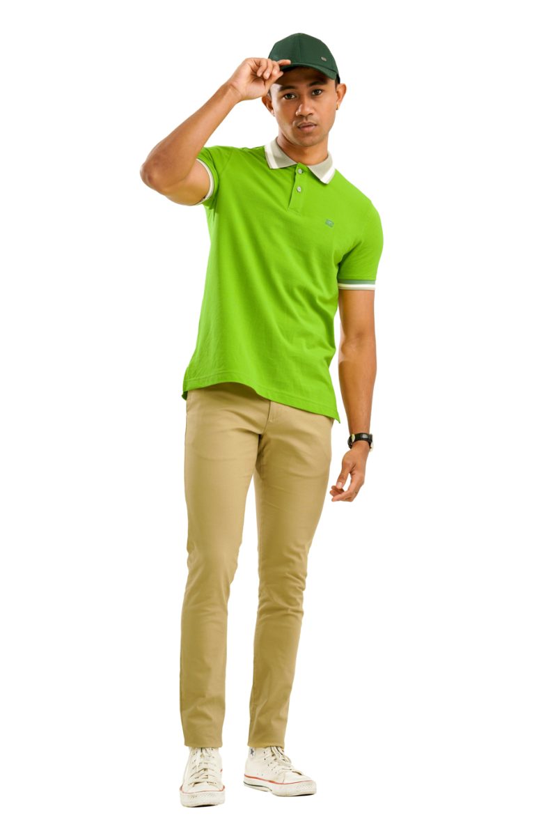 Moose Men's Assorted Polo T-Shirt - Apple Green