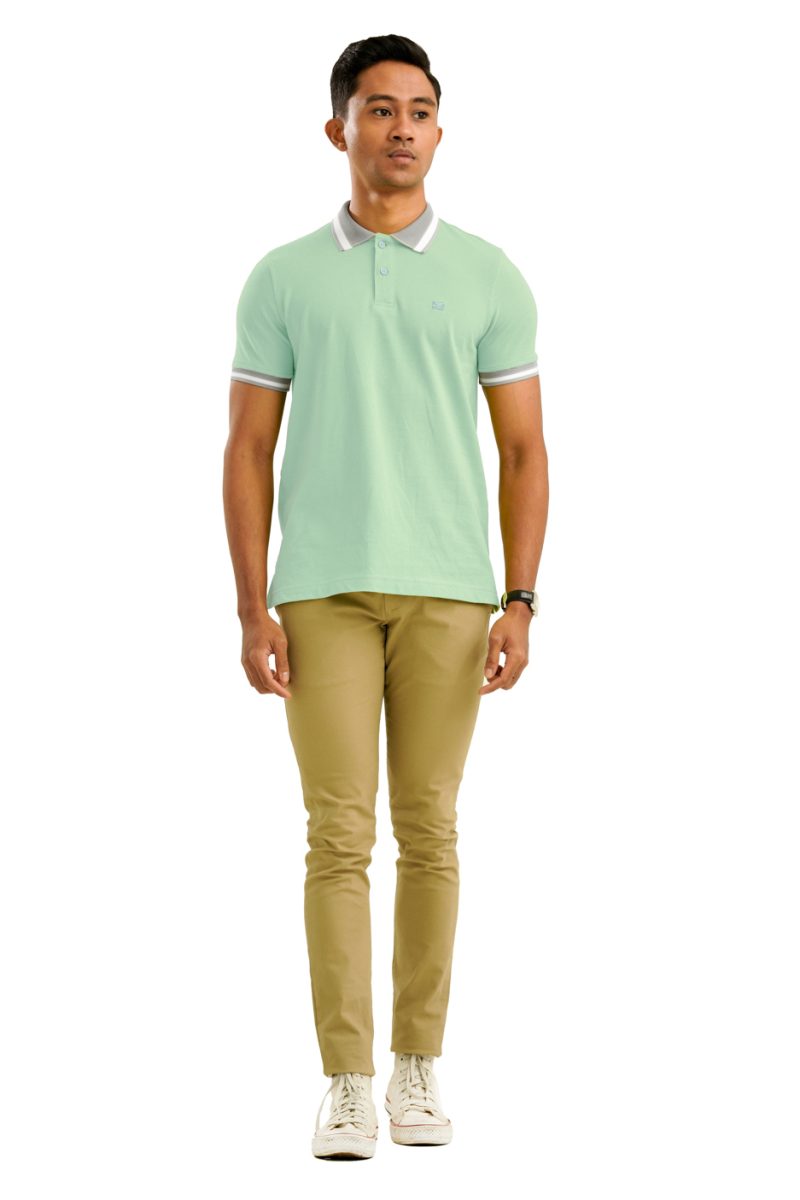 Moose Men's Assorted Polo T-Shirt - Aqua Marine