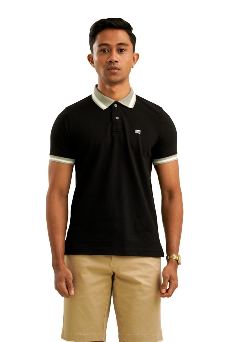 Moose Men's Assorted Polo T-Shirt - Black - Image 2