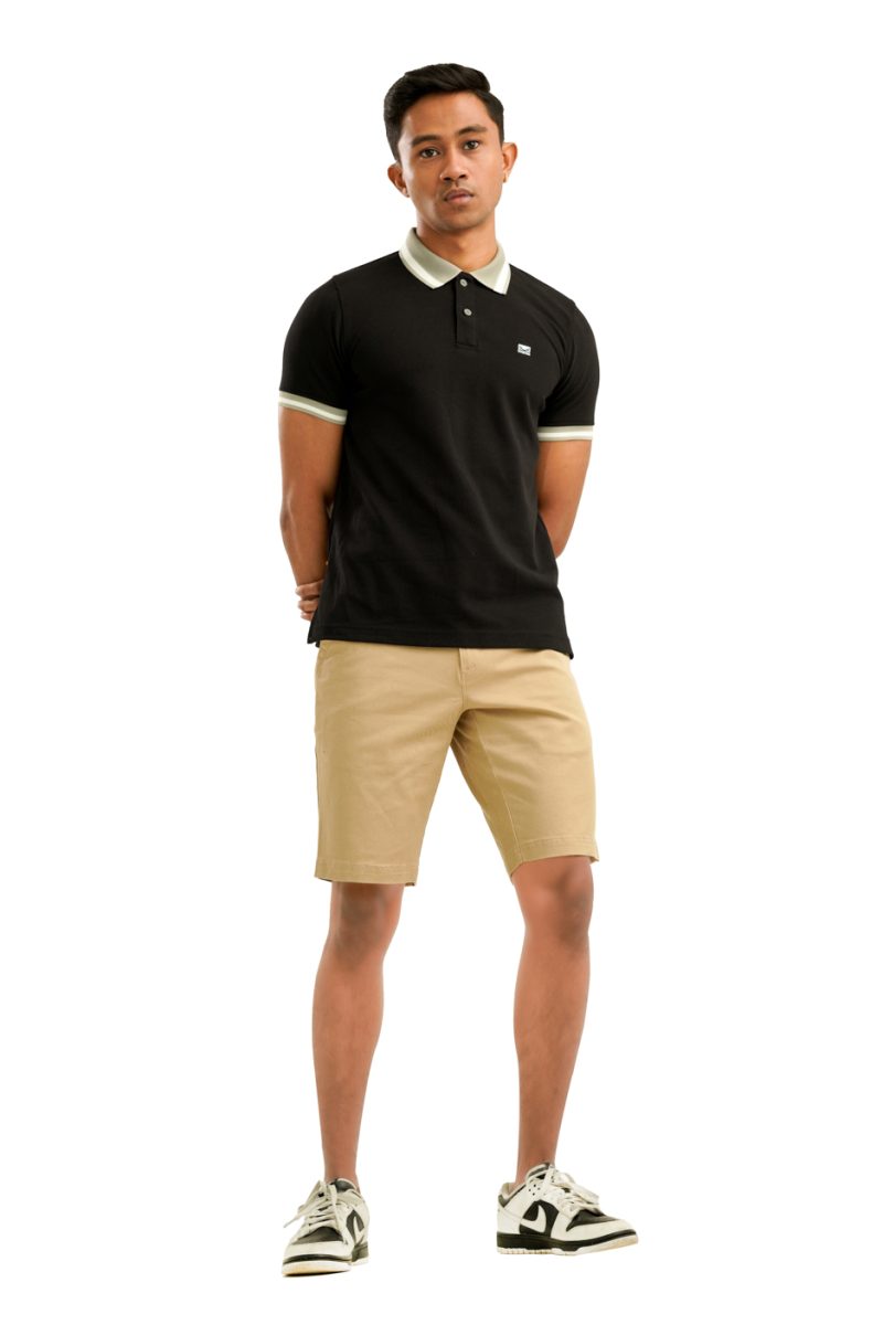 Moose Men's Assorted Polo T-Shirt - Black