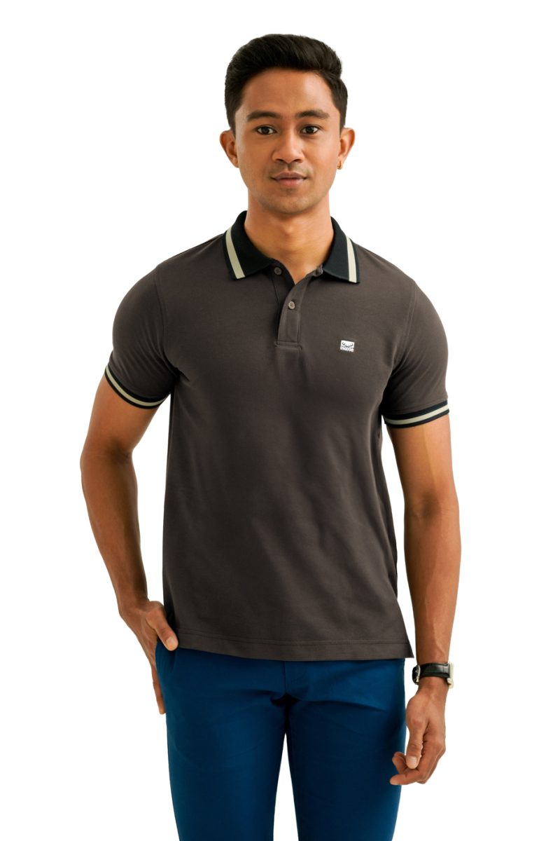Moose Men's Assorted Polo T-Shirt - Coffee - Image 2