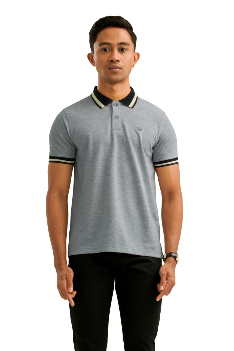 Moose Men's Assorted Polo T-Shirt - Dove - Image 2