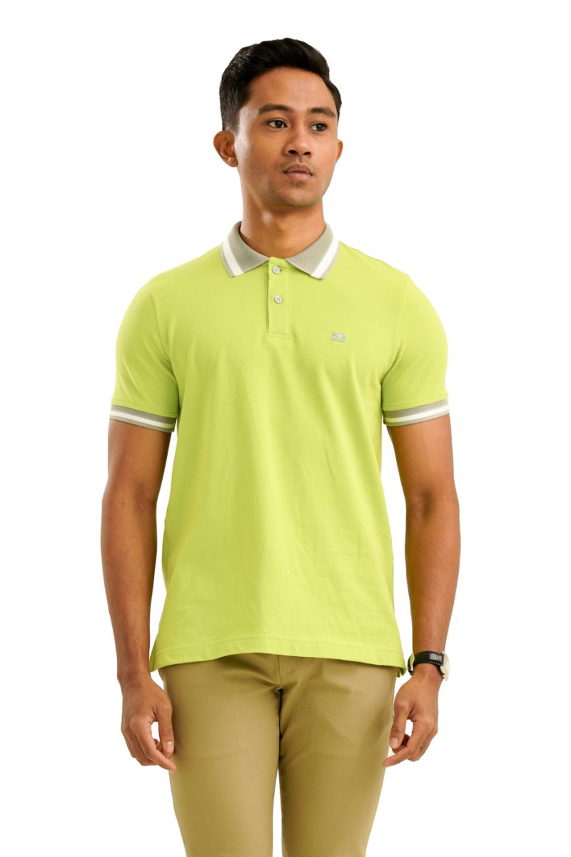 Moose Men's Assorted Polo T-Shirt - Lime - Image 2