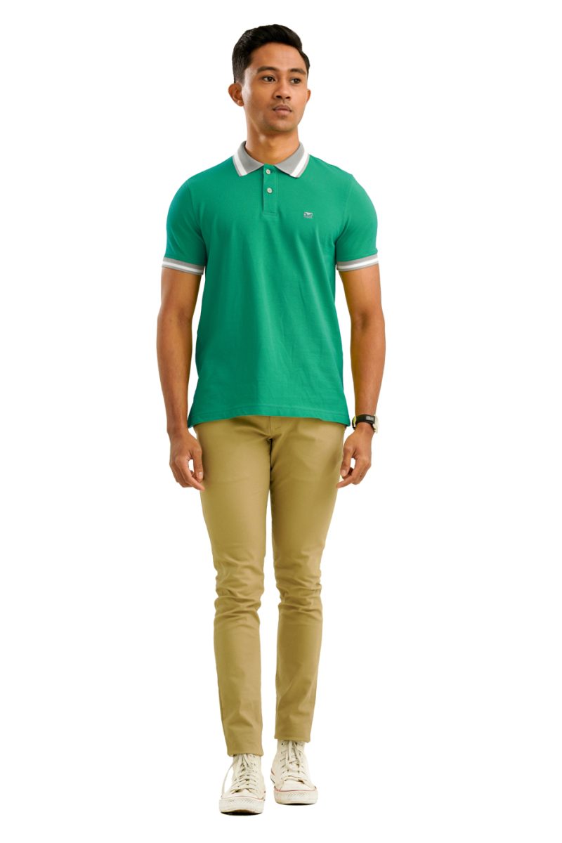 Moose Men's Assorted Polo T-Shirt - Paris Green