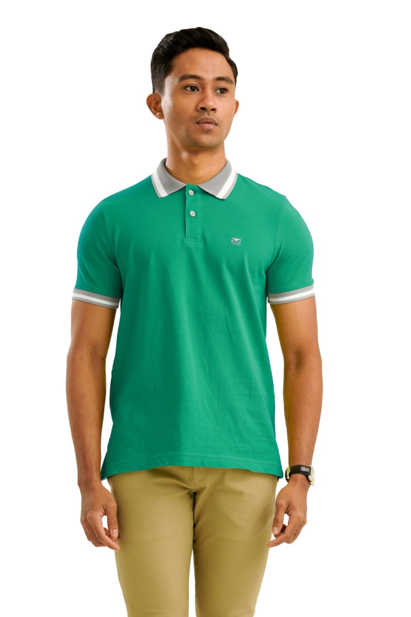 Moose Men's Assorted Polo T-Shirt - Paris Green - Image 2