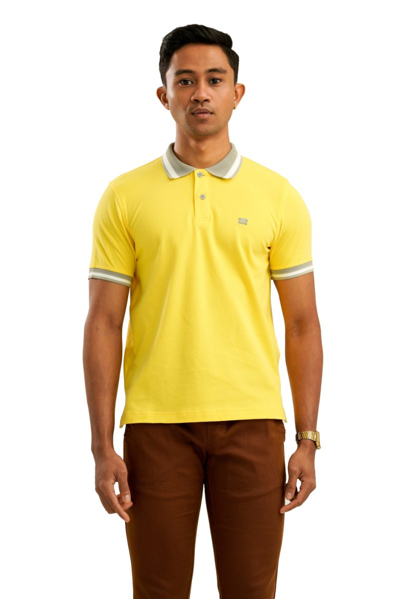 Moose Men's Assorted Polo T-Shirt - Turmeric - Image 2