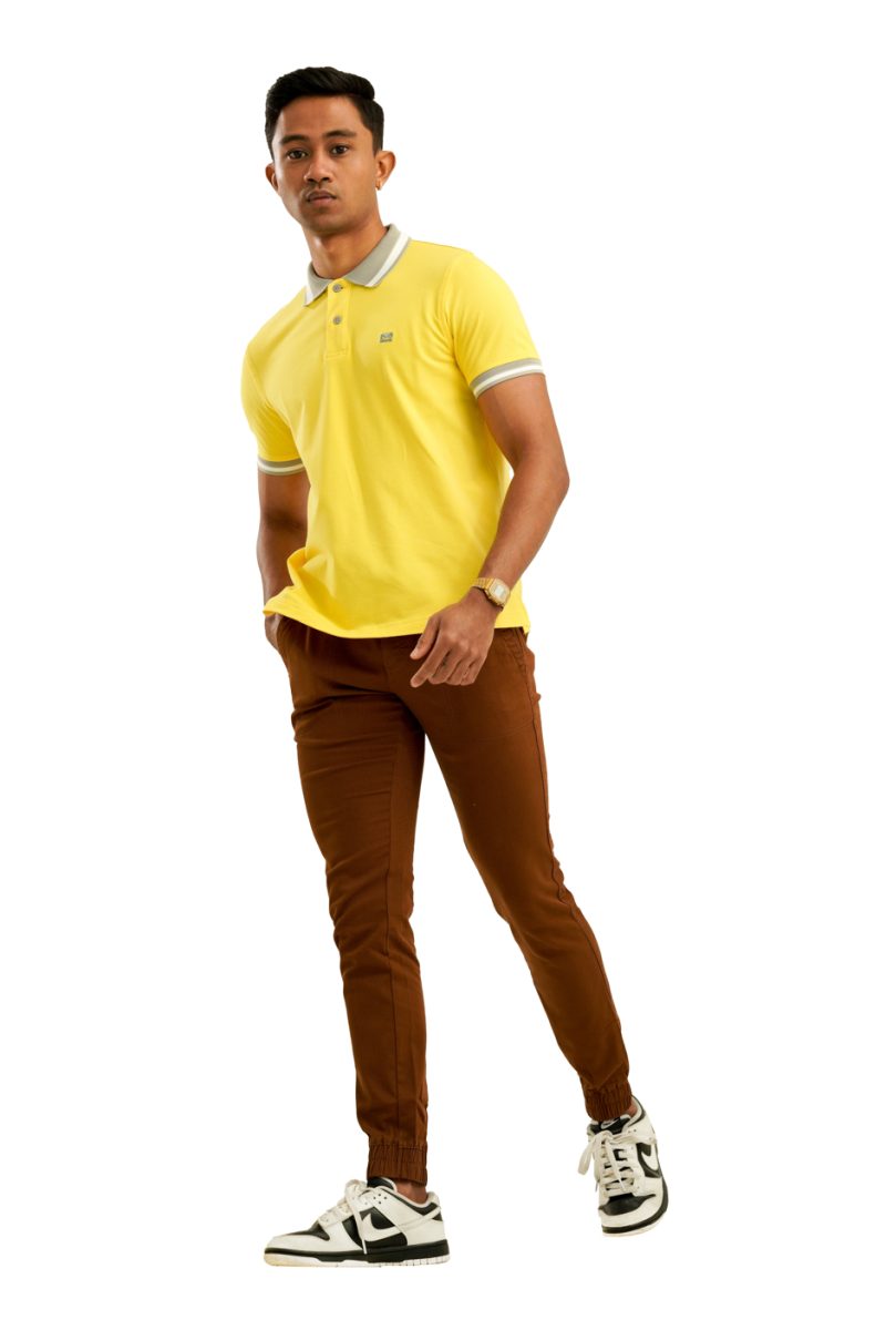 Moose Men's Assorted Polo T-Shirt - Turmeric