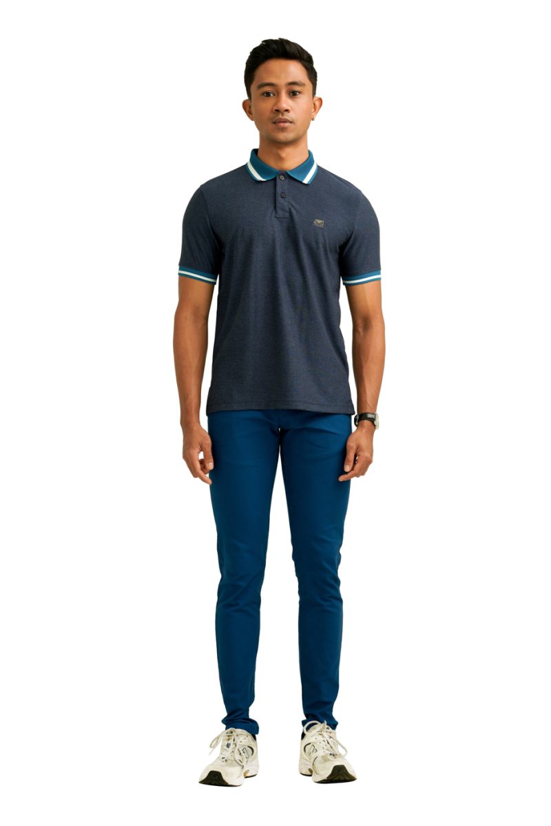 Moose Men's Jacquard Polo T-Shirt - Provence