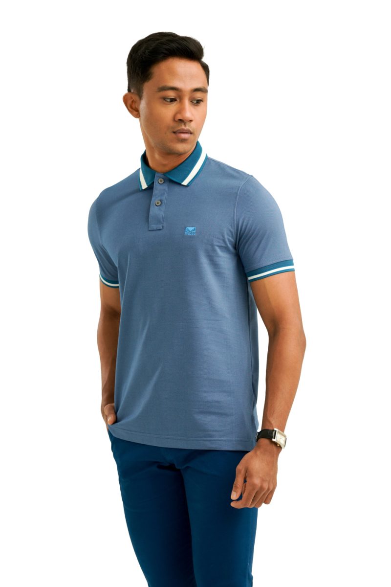 Moose Men's Jacquard Polo T-Shirt - Rivera - Image 2