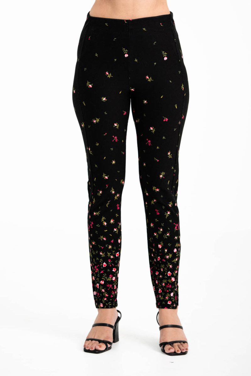 Women's Premium Legging - Black Print 13 - Image 2