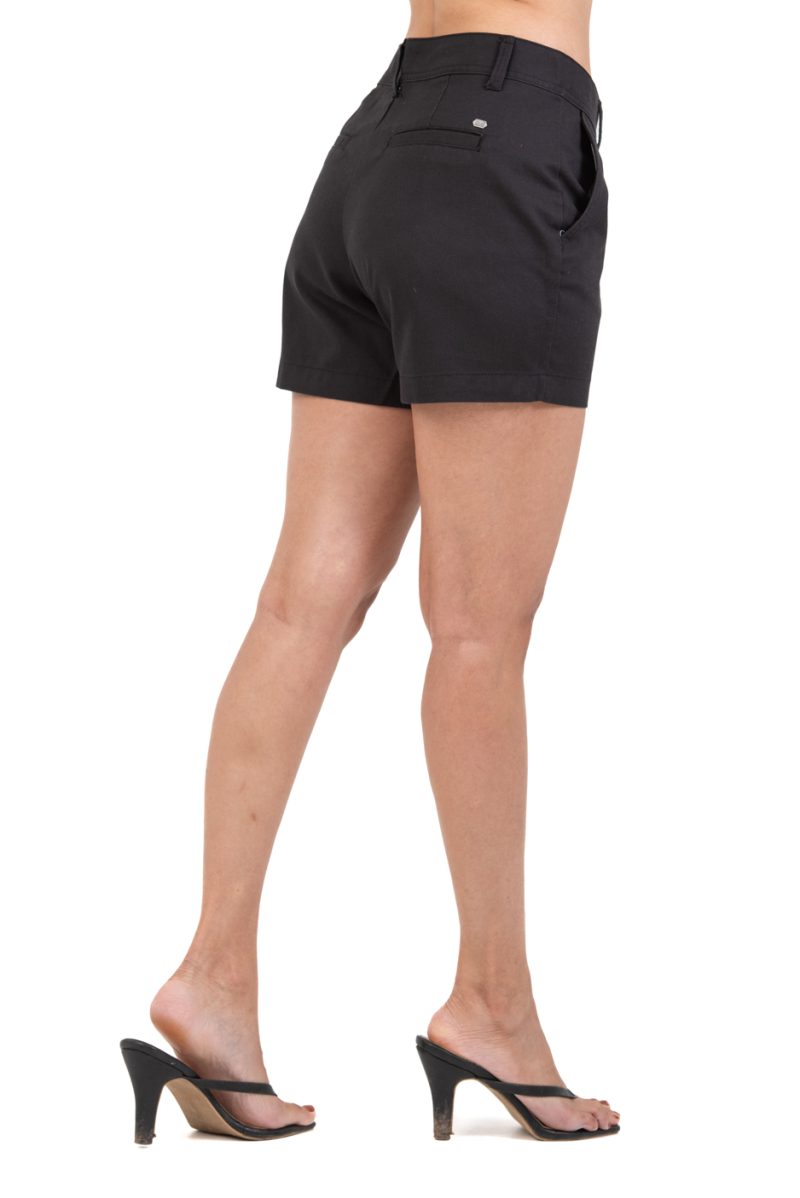 Women's Chino Short - Black 18 - Image 3