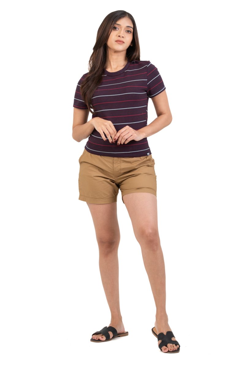 Women's Slim Fit T-Shirt - Stripe 4013 - Image 2