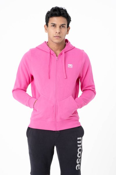 Men's Zip Up Hoodie - Rose Bloom