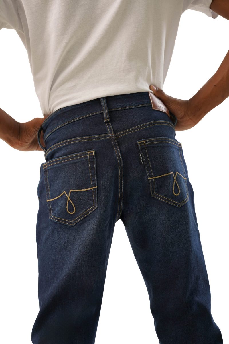 Men's Slim Fit Jeans - Dark Indigo - Image 5