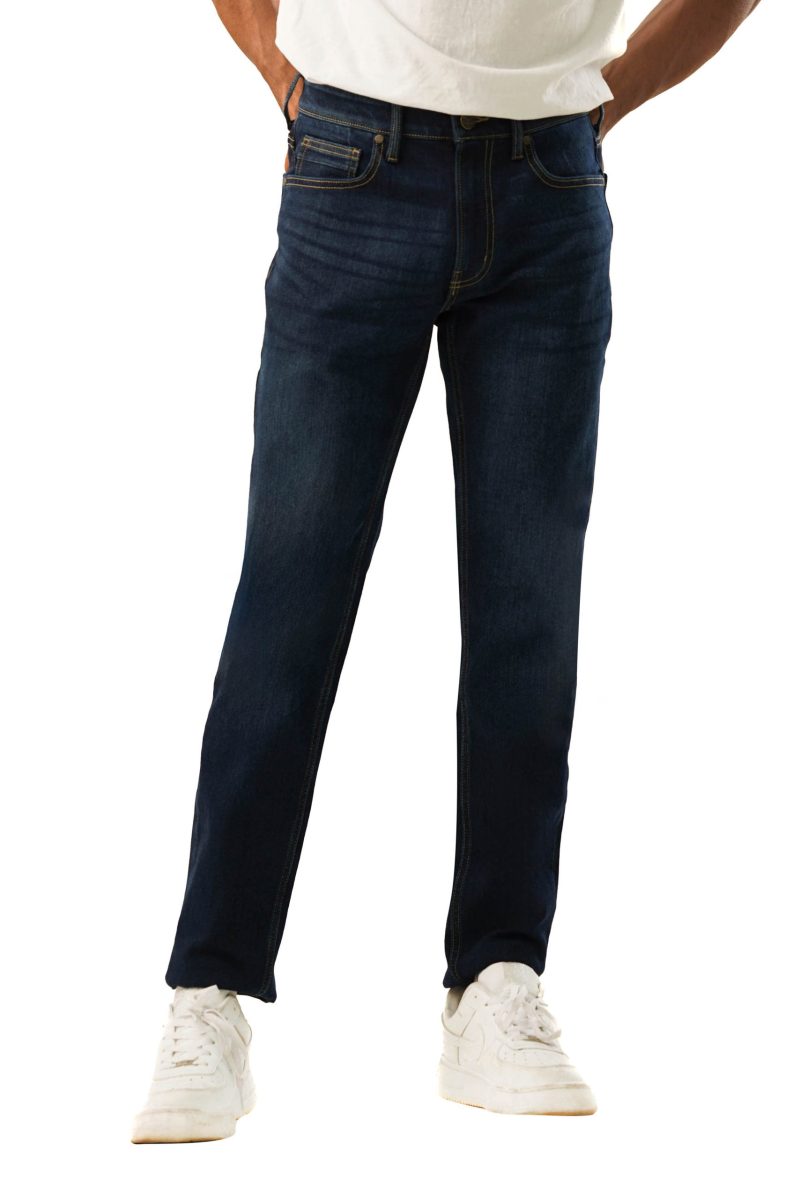 Men's Slim Fit Jeans - Dark Indigo - Image 2