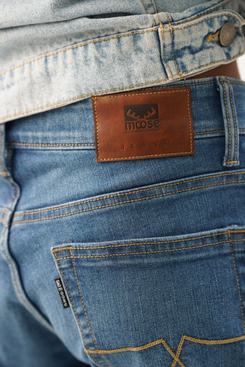 Men's Slim Fit Jeans - Light Indigo - Image 6