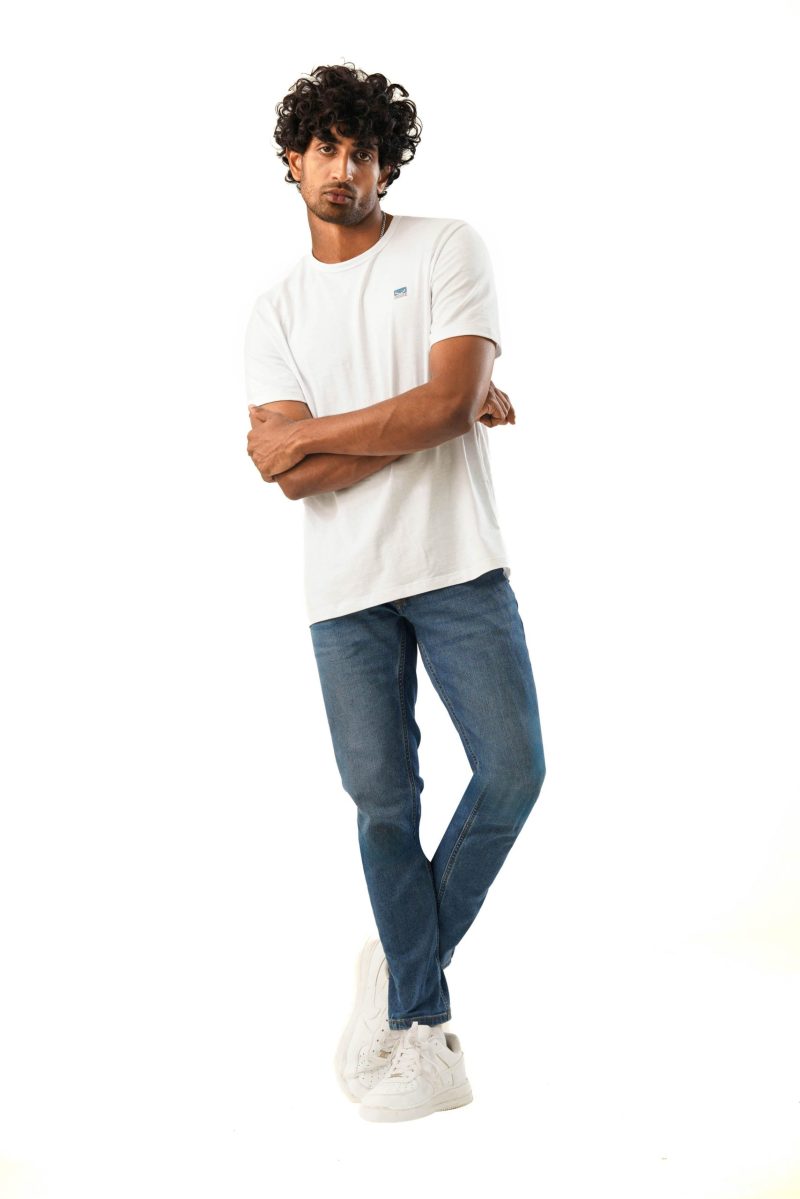 Men's Slim Fit Jeans - Light Indigo - Image 5