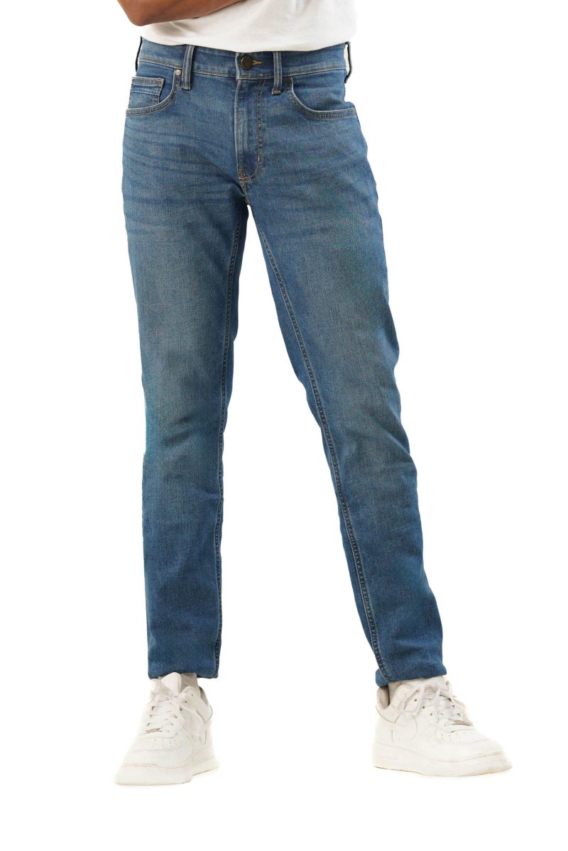 Men's Slim Fit Jeans - Light Indigo - Image 2