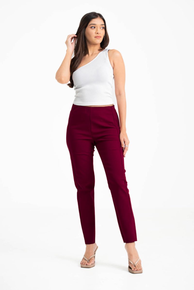 Women's Premium Legging - Mulberry Wine 3