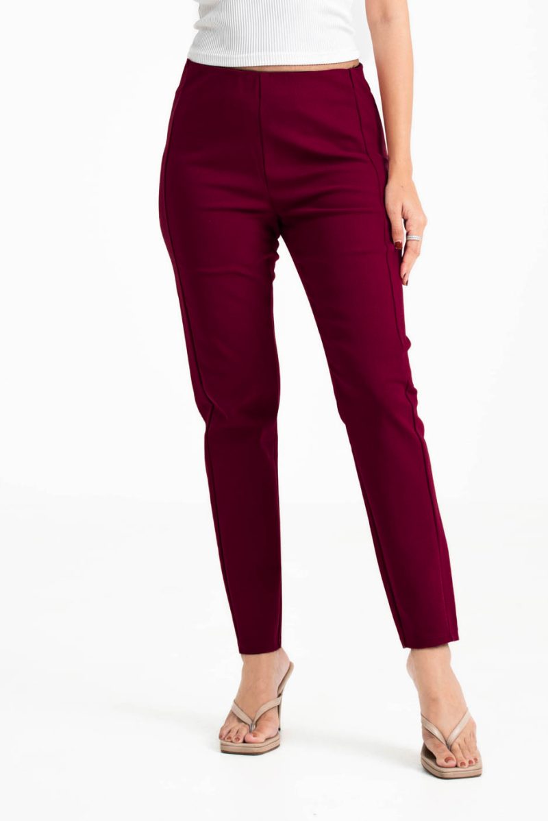 Women's Premium Legging - Mulberry Wine 3 - Image 2