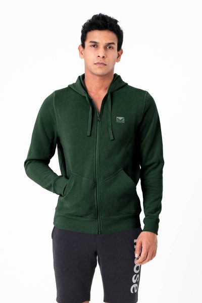 Men's Zip Up Hoodie - Deep Sea