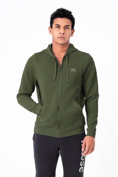 Men's Zip Up Hoodie - Sea Spray