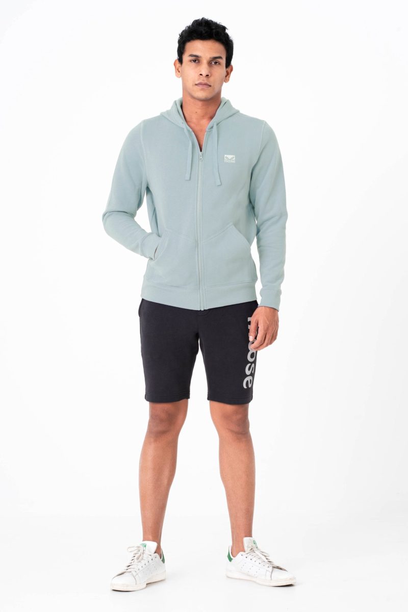 Men's Zip Up Hoodie - Whispering Gray - Image 2