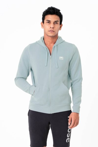 Men's Zip Up Hoodie - Whispering Gray