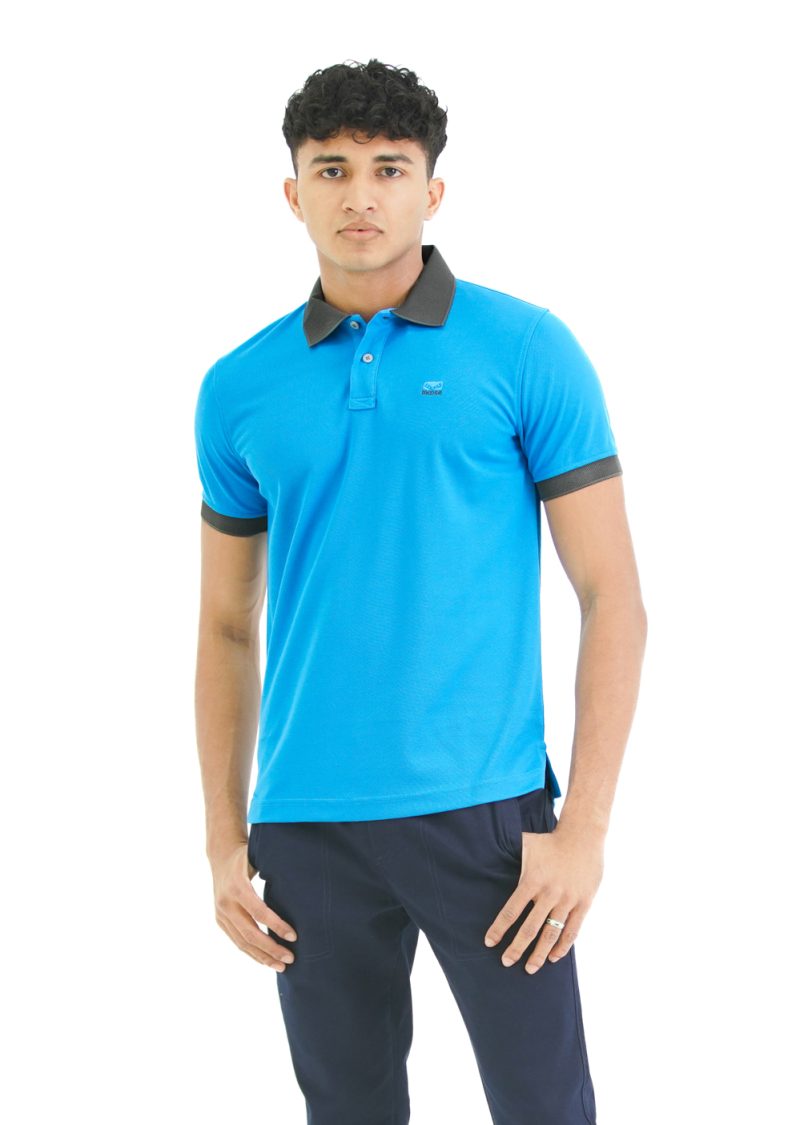 Moose Men's Solid Assorted Polo T-Shirt - Palace Blue - Image 2