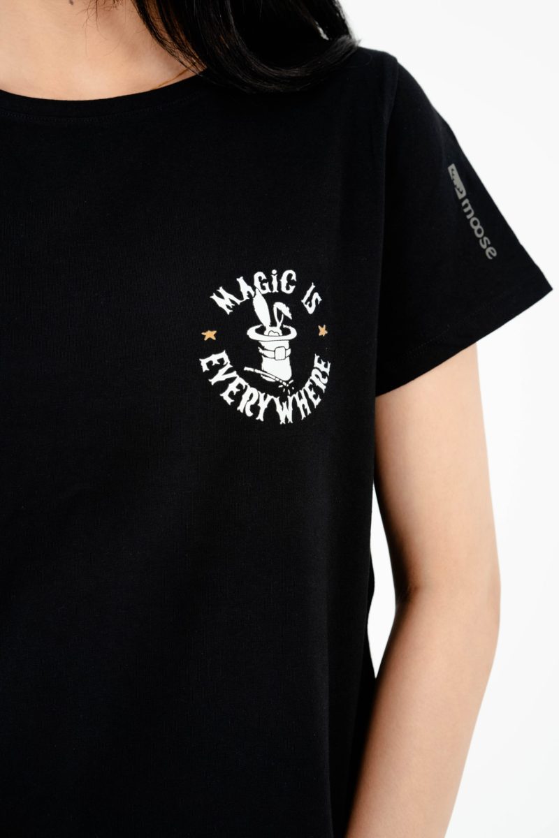 Mystic Magic Printed Crew Neck T-shirt - A40 Black - Image 2