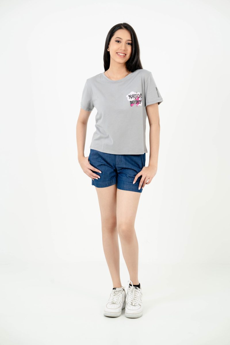 Mystic Magic Printed Crew Neck T-shirt - A39 Light Clay 6 - Image 3