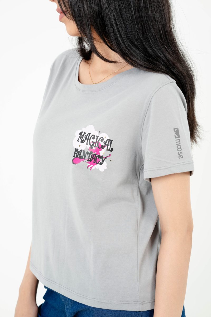 Mystic Magic Printed Crew Neck T-shirt - A39 Light Clay 6 - Image 2
