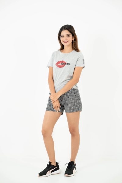 Women's Chino Short - Black Print 20