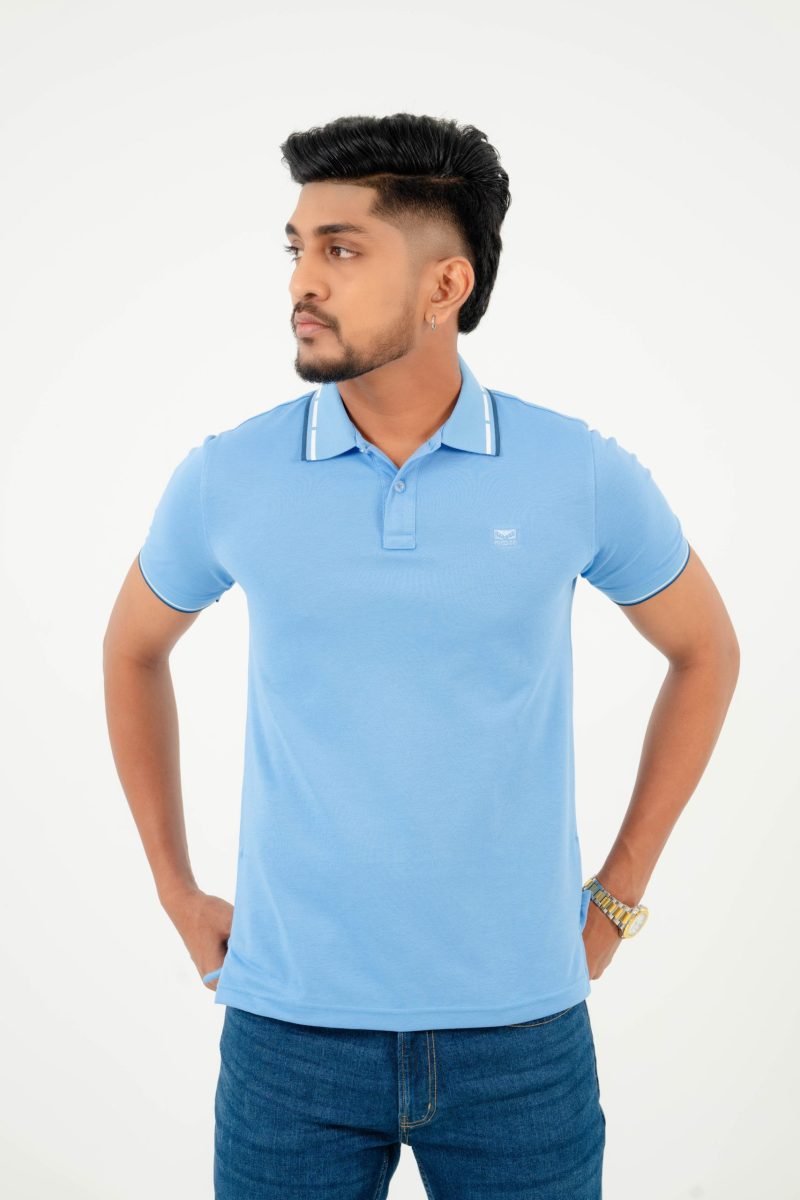 Moose Men's Subtle Polo T-shirt - Cornflower Blue - Image 3