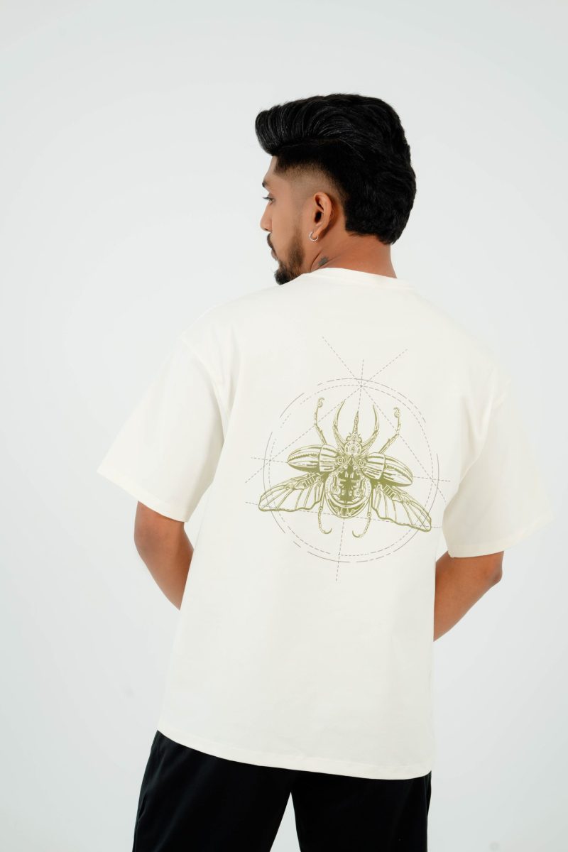Oversized Graphic Print T-Shirt - Beetle
