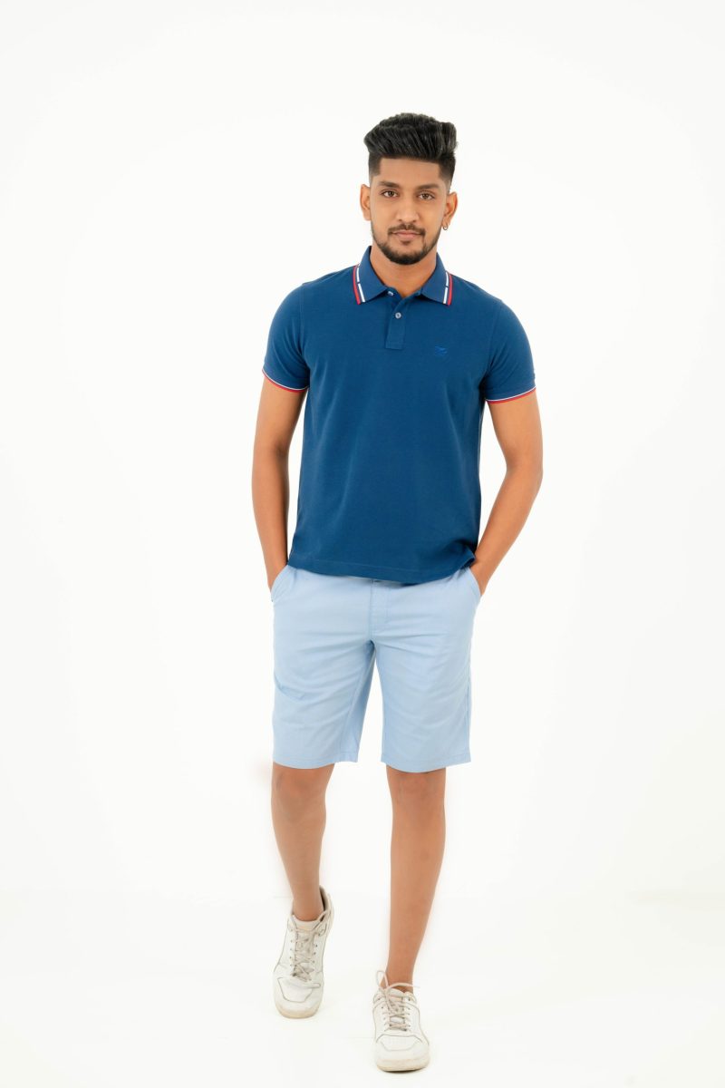 Moose Men's Subtle Polo T-shirt - Space Blue